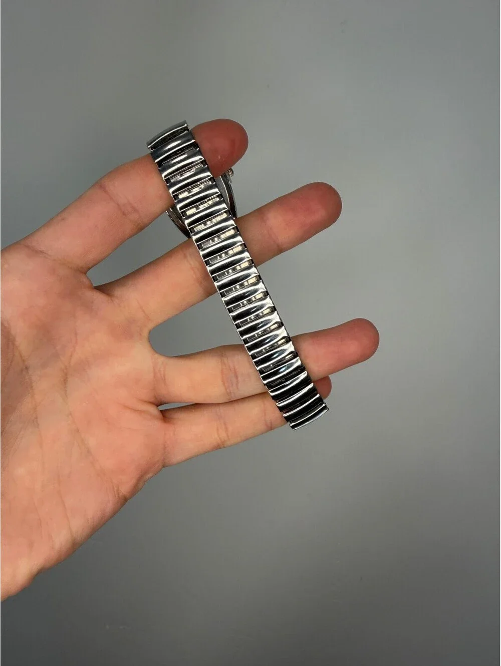 Silver Elastic Band Watch A-26